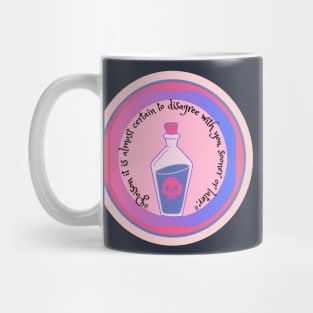 Poison is disagreeing Alice in Wonderland Mug